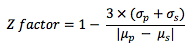 Z-factor calculation